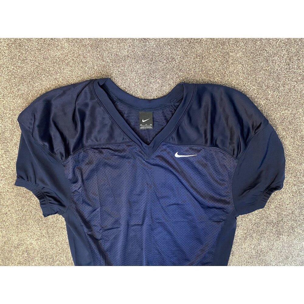 Nike Football Practice Jersey Blue 908739 - 419 Boy’s Size 2XL - XXL - NWT $50 - Picture 4 of 12